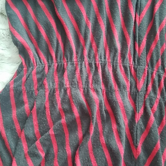 Urban Love Cinched Waist Chevron Hi-Low Dress - Picture 5 of 6